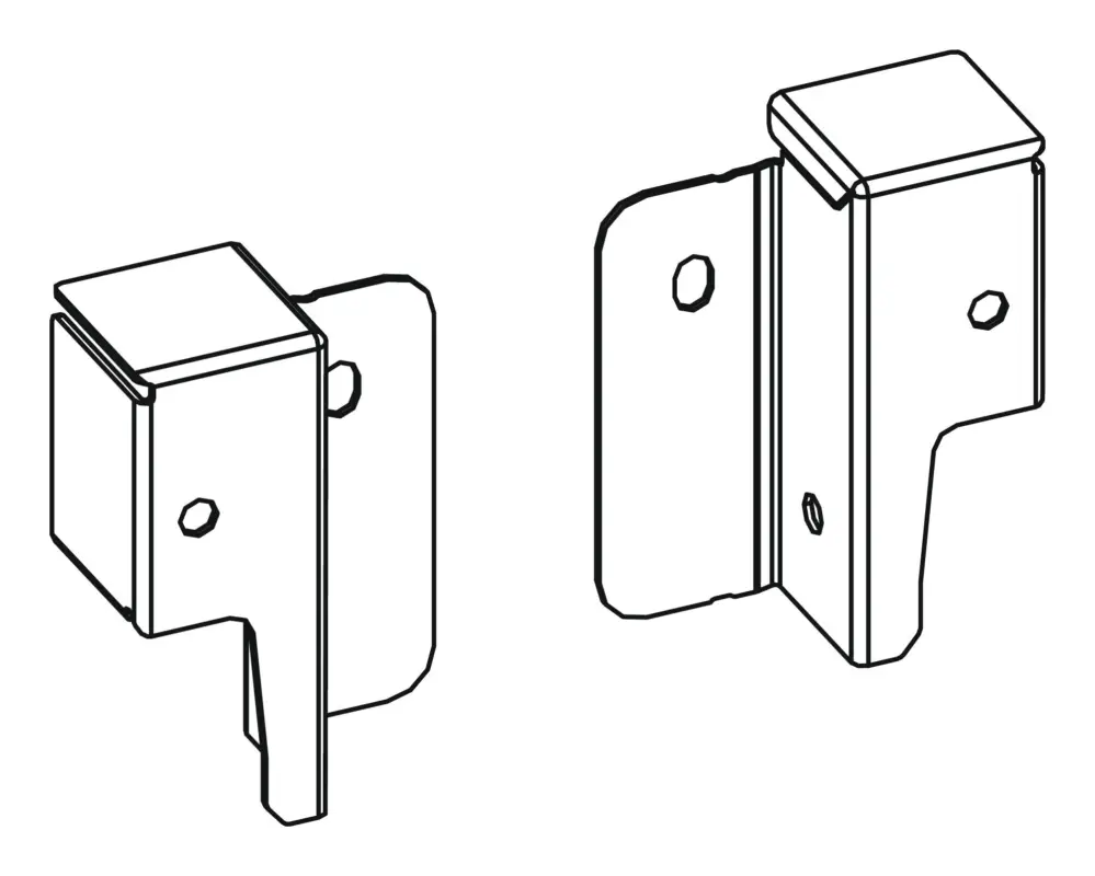 Hettich Rückwandverbinder, links/rechts, 9150630, silber Kracherpreis