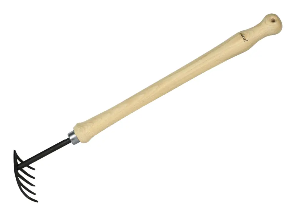 Idealspaten Handrechen Buchenstiel 40 cm Zertifiziert