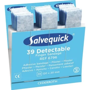 Sonderaktion Salvequick Nachfüllpackungen 1 x 39 Pflaster detektierbar, Fingerverbände(Verpackungseinheit: 6Stück)
