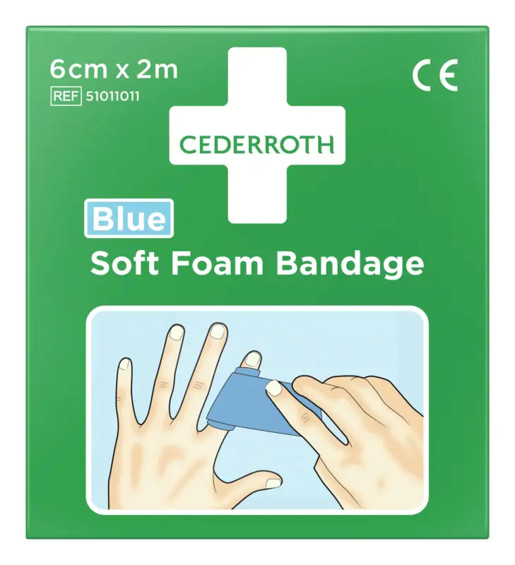 Cederroth Schaumbandage blau, 6 cm x 2 m Preiswert
