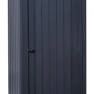 Floraworld Geräteschrank mit Flachdach + Zubehör 98 x 81 x 180 cm anthrazit Highlight