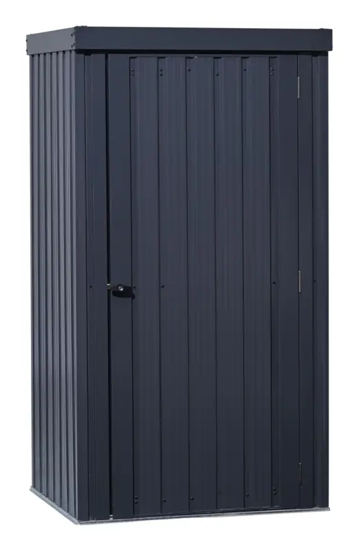Floraworld Geräteschrank mit Flachdach + Zubehör 98 x 81 x 180 cm anthrazit Highlight