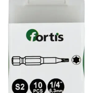 Top-Angebot Fortis Bit 1/4" für Innen-TORX-Schrauben DIN3126 E6,3 TX10 x 50 mm a 10 Stück