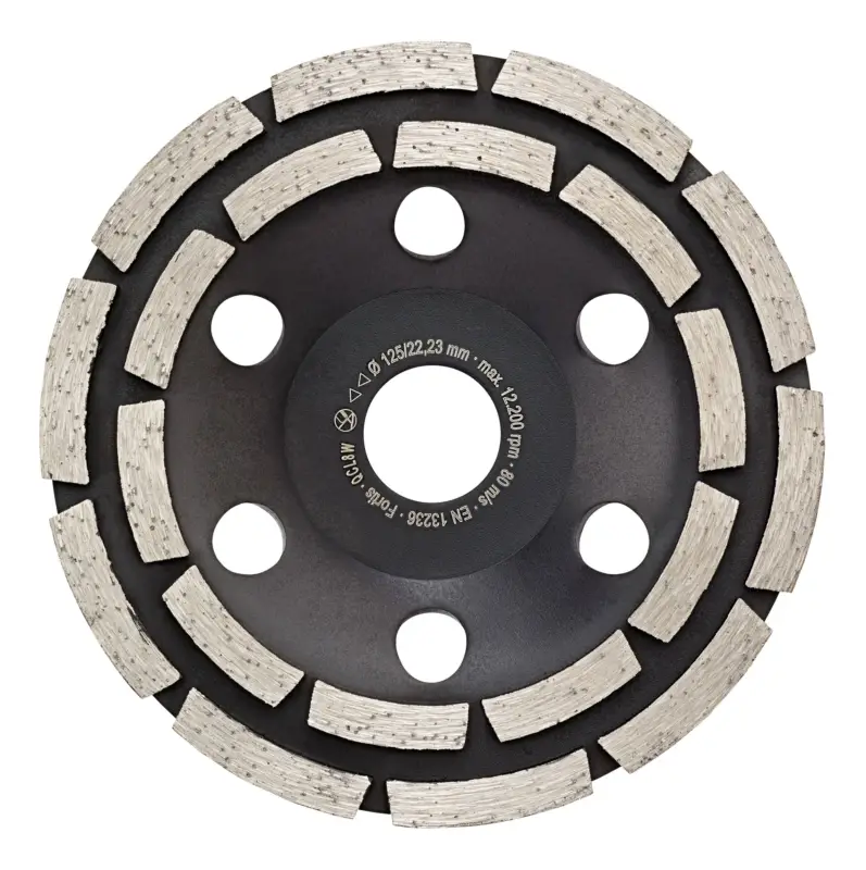 Must-Have Fortis Diamant-Schleifteller Power Turbo Ø 125 mm 1-reihiges Turbosegment Bohrung 22,2 mm