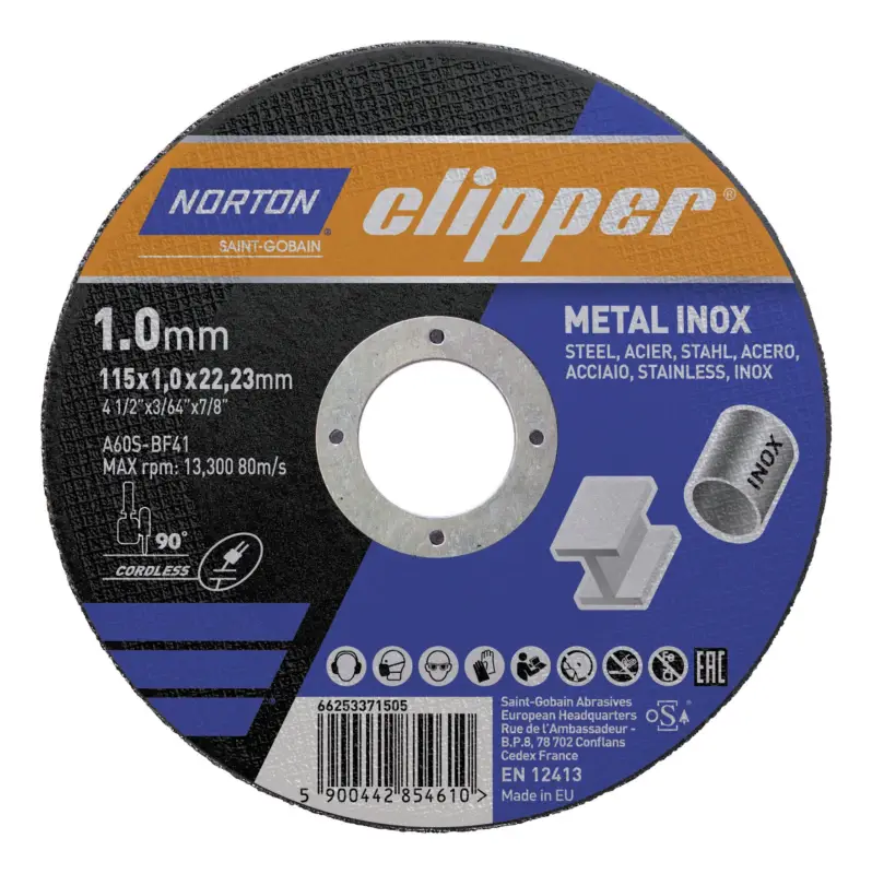 Clipper Trennscheibe Metall-Inox A60S-115 x 1 x 22,23 mm(Verpackungseinheit: 25Stück) Top-Preis