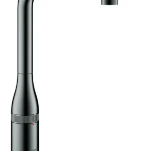 Grohe Essence Smart Control Einhand-Spültischbatterie mit ausziehbarer Brause mit L-Auslauf - Hard Graphite Neu
