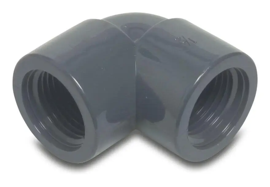 Bevo PVC-U Winkel 90 Grad 1" IG 10 bar Grau Wochenendangebot