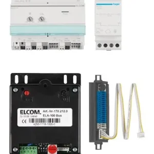Saisonangebot ELCOM Audioset Basic Bus ELA BTE Stahl RED