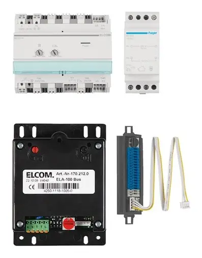 Saisonangebot ELCOM Audioset Basic Bus ELA BTE Stahl RED