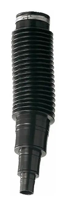 Neu Haas OHA-Flex-Anschlussschlauch schwarz, DN 100xDN 50/70/100, mit Rollring