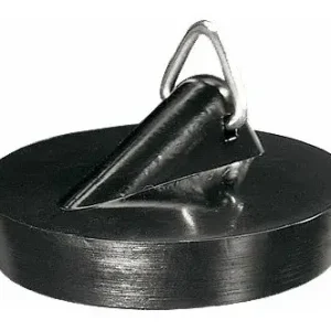 Markenware Haas Ventilstopfen Komfort 45,5 mm, für Abläufe, schwarz