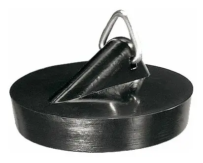 Markenware Haas Ventilstopfen Komfort 45,5 mm, für Abläufe, schwarz
