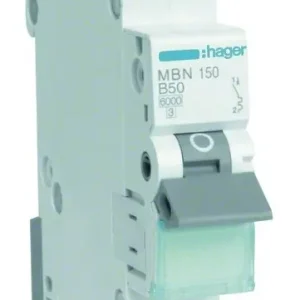 Preisreduziert Hager Leitungsschutzschalter AC B 50A 1p 415V 6 kA 1TE 50 Hz Zusatzeinrichtungen möglich