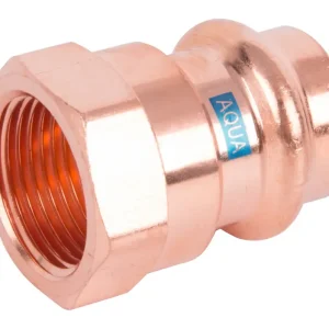 Neu Hermann Schmidt Übergang V-Press Copper AQUAGAS IG, 22 mm x1"