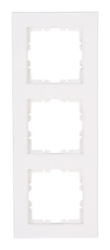 Zertifiziert Kopp Rahmen 3f reinweiß matt HK07 Kunststoff Thermoplast geeignet für Unterputz-Installation