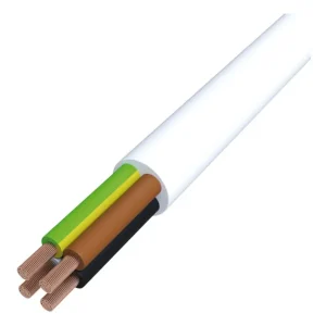 Versand Am Gleichen Tag PVC-Schlauchleitung Eca H05VV-F 4G1,5 weiß R100 rund Aderkennzeichnung: Farbe(Verpackungseinheit: 100Meter)