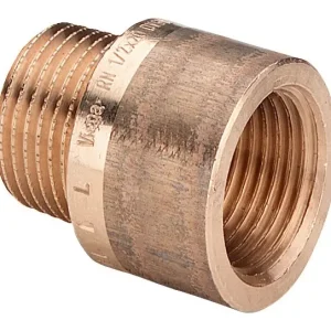 Viega Verlängerung 3525 R 3/8xRp 3/8 x 30 mm, Rotguss, mit Innenvielkant Echt