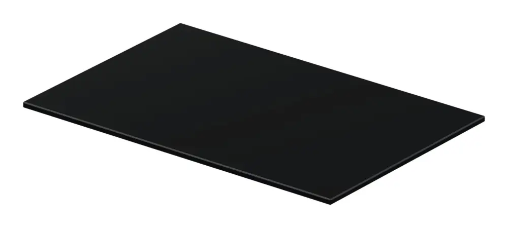 Preisreduziert Duravit DuraSquare Glaseinleger für Metallkonsole 003101 / 003102 - Schwarz