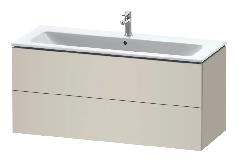 Duravit L-Cube Waschtischunterschrank mit 2 Auszügen 1220 x 550 x 481 mm - Taupe Matt Nur Für Kurze Zeit