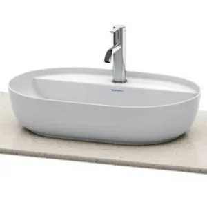 Wochenendangebot Duravit Luv Quarzsteinkonsole mit einem Ausschnitt 1388 x 595 mm - Sand poliert