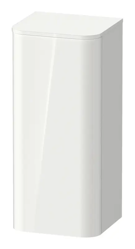 Aktuell Duravit Happy D.2 Plus Halbhochschrank mit 1 Tür Anschlag rechts 400 x 880 x 360 mm - Weiß Hochglanz