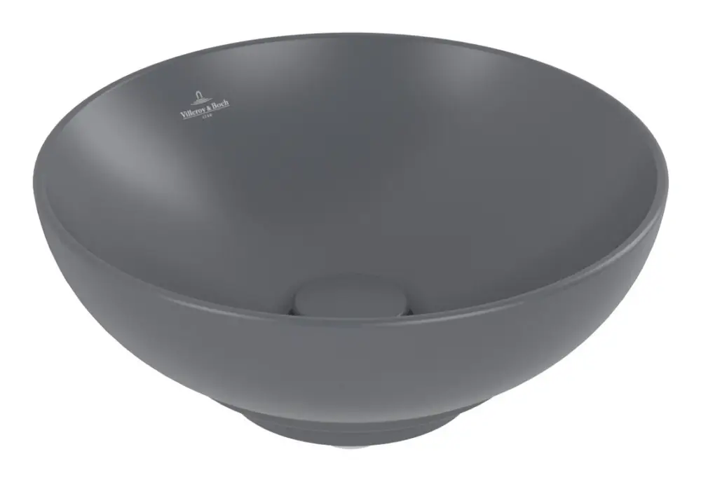 Aktuell Villeroy & Boch Loop & Friends Aufsatzwaschbecken 380 x 380 x 150 mm - Graphite mit CeramicPlus