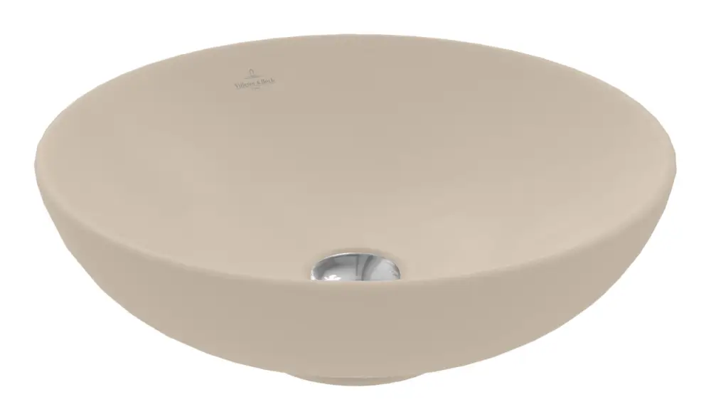 Villeroy & Boch Loop & Friends Aufsatzwaschbecken 420 x 420 x 150 mm - Almond mit CeramicPlus Top-Preis