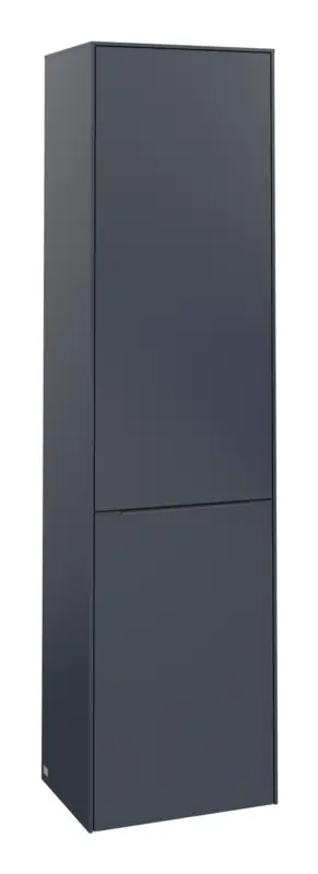 Villeroy & Boch Subway 3.0 Hochschrank 1 Tür 1 Wäscheklappe Anschlag links 450 x 346 x 1710 mm - Marine Blue / Monochrome Optik Saisonangebot