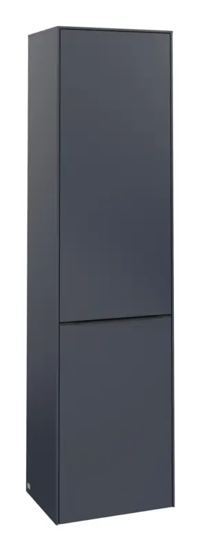 Meistverkauft Villeroy & Boch Subway 3.0 Hochschrank 1 Tür 1 Wäscheklappe Anschlag rechts 450 x 346 x 1710 mm - Marine Blue / Volcano Black