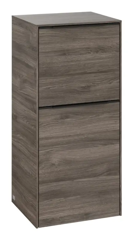 Villeroy & Boch Subway 3.0 Hochschrank 1 Auszug 1 Tür Anschlag links 400 x 346 x 860 mm - Stone Oak / Volcano Black Neue Kollektion