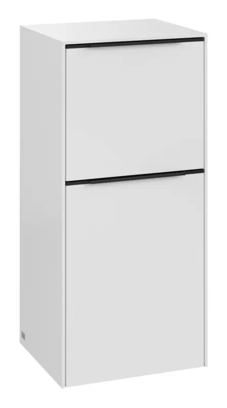 Villeroy & Boch Subway 3.0 Hochschrank 1 Auszug 1 Tür Anschlag links 400 x 346 x 860 mm - Brilliant White / Volcano Black Neu Im Sortiment