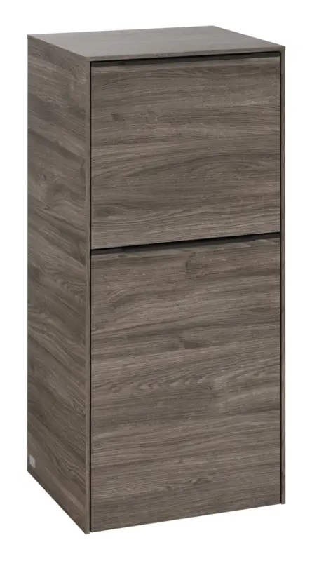 Villeroy & Boch Subway 3.0 Hochschrank 1 Auszug 1 Tür Anschlag rechts 400 x 346 x 860 mm - Stone Oak / Volcano Black Sonderangebot