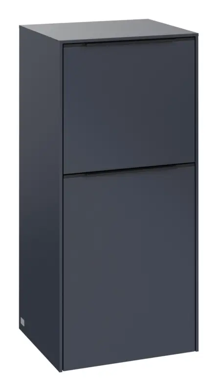 Versand Am Gleichen Tag Villeroy & Boch Subway 3.0 Hochschrank 1 Auszug 1 Tür Anschlag rechts 400 x 346 x 860 mm - Marine Blue / Volcano Black