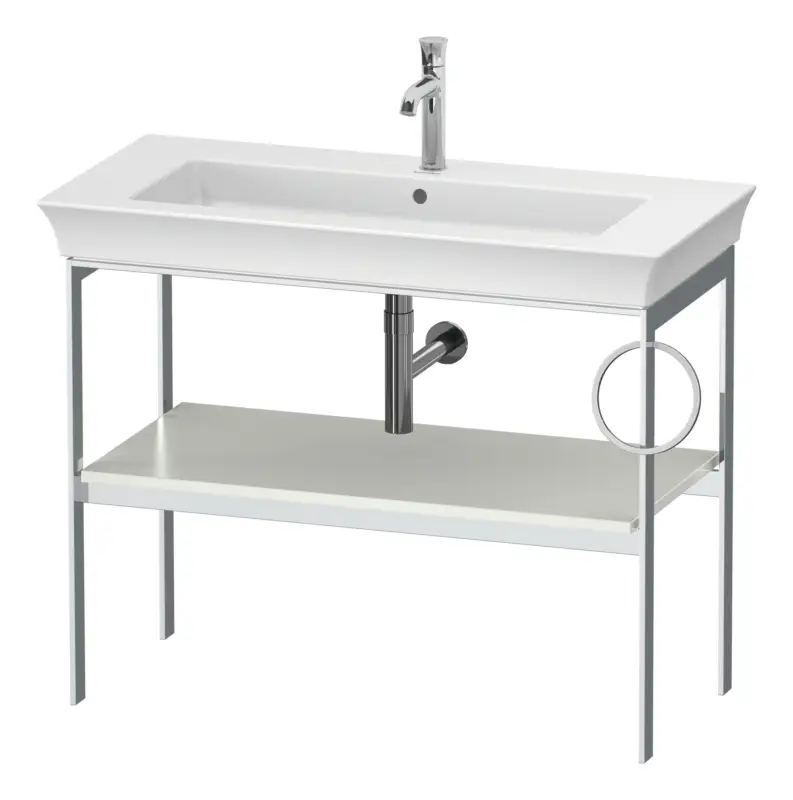 Duravit White Tulip Metallkonsole für 236310 Handtuchhalter rechts - Weiß Seidenmatt Lack Neuheit