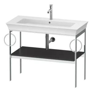 Duravit White Tulip Metallkonsole für 236310 mit 2 Handtuchhaltern - Graphit Seidenmatt Lack Bestseller