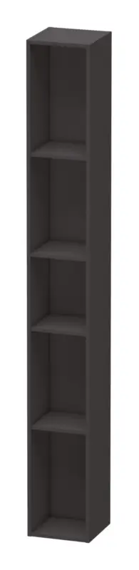 Kracherpreis Duravit L-Cube Regalelement wandhängend mit 5 Fächern 180 x 1000 x 180 mm - Graphit Supermatt