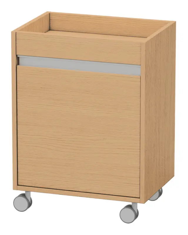 Billig Duravit Ketho Rollcontainer mit 1 Tür Anschlag rechts 500 x 670 x 360 mm - Eiche Natur Matt