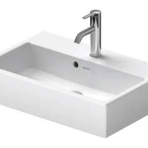 Abverkauf Duravit Vero Air Waschtisch Compact geschliffen ohne Hahnloch mit Überlauf 600 x 400 mm - Weiß Hochglanz