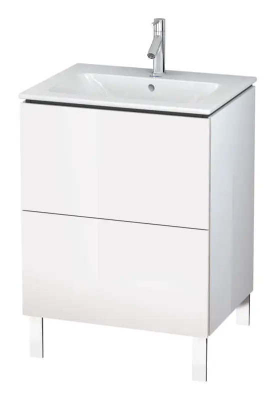 Duravit L-Cube Waschtischunterschrank mit 2 Auszügen 620 x 704 x 481 mm - Eiche Schwarz Matt Beliebt