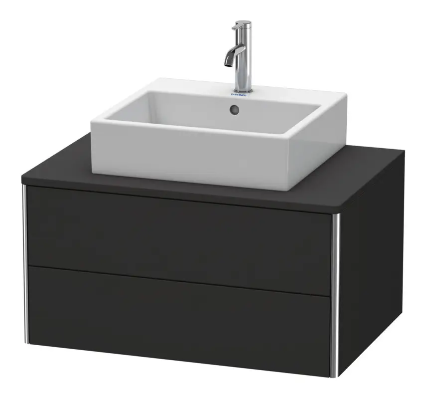 Duravit XSquare Konsolenwaschtischunterschrank mit 2 Auszügen 800 x 400 x 548 mm - Graphit Supermatt Ausverkauf