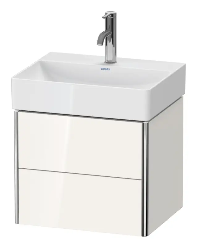 Duravit XSquare Waschtischunterschrank Compact mit 2 Auszügen 484 x 397 x 390 mm - Weiß Hochglanz Lack Top-Angebot