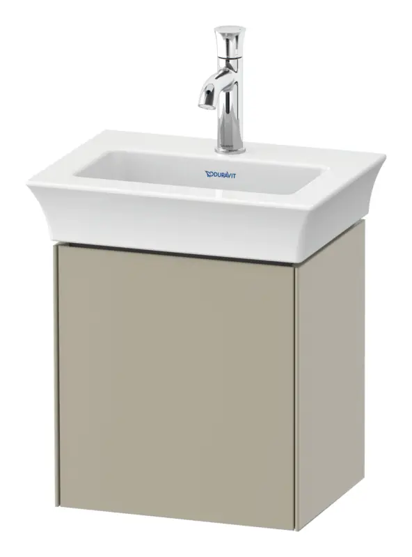 Duravit White Tulip Waschtischunterschrank wandhängend mit 1 Tür Anschlag links 384 x 410 x 298 mm - Taupe Seidenmatt Lack Direkt Vom Hersteller