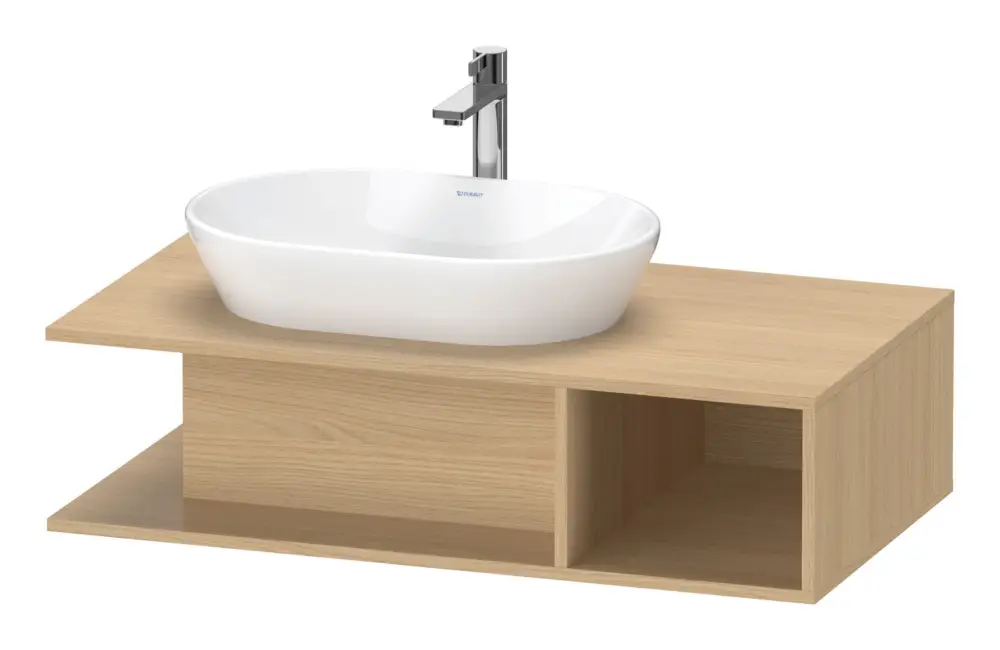Markenprodukt Duravit D-Neo Waschtischunterschrank mit 1 offenen Fach rechts 1000 x 260 x 550 mm - Eiche Natur Matt
