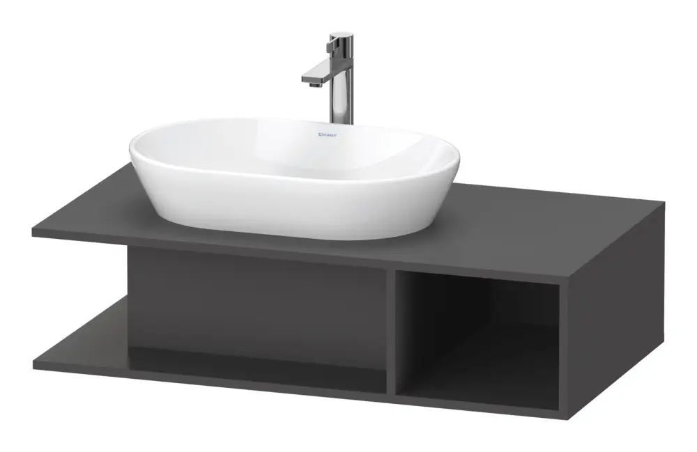 Duravit D-Neo Waschtischunterschrank mit 1 offenen Fach rechts 1000 x 260 x 550 mm - Graphit Matt Knallerangebot