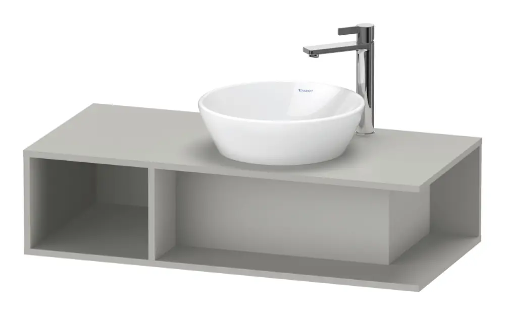 Duravit D-Neo Konsolenwaschtischunterschrank mit 1 offenen Fach links 1000 x 260 x 480 mm - Betongrau Matt Meistverkauft