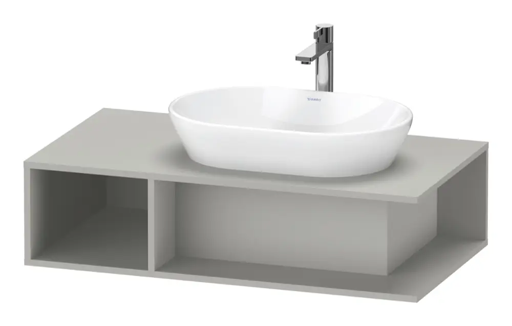 Preisknaller Duravit D-Neo Waschtischunterschrank mit 1 offenen Fach links 1000 x 260 x 550 mm - Betongrau Matt