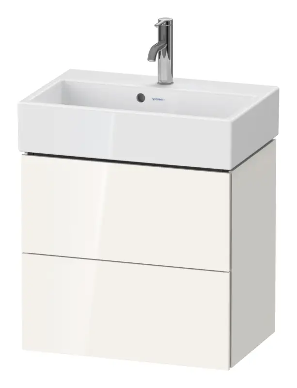 Neuheit Duravit L-Cube Waschtischunterschrank mit 2 Auszügen 584 x 544 x 391 mm - Graphit Supermatt