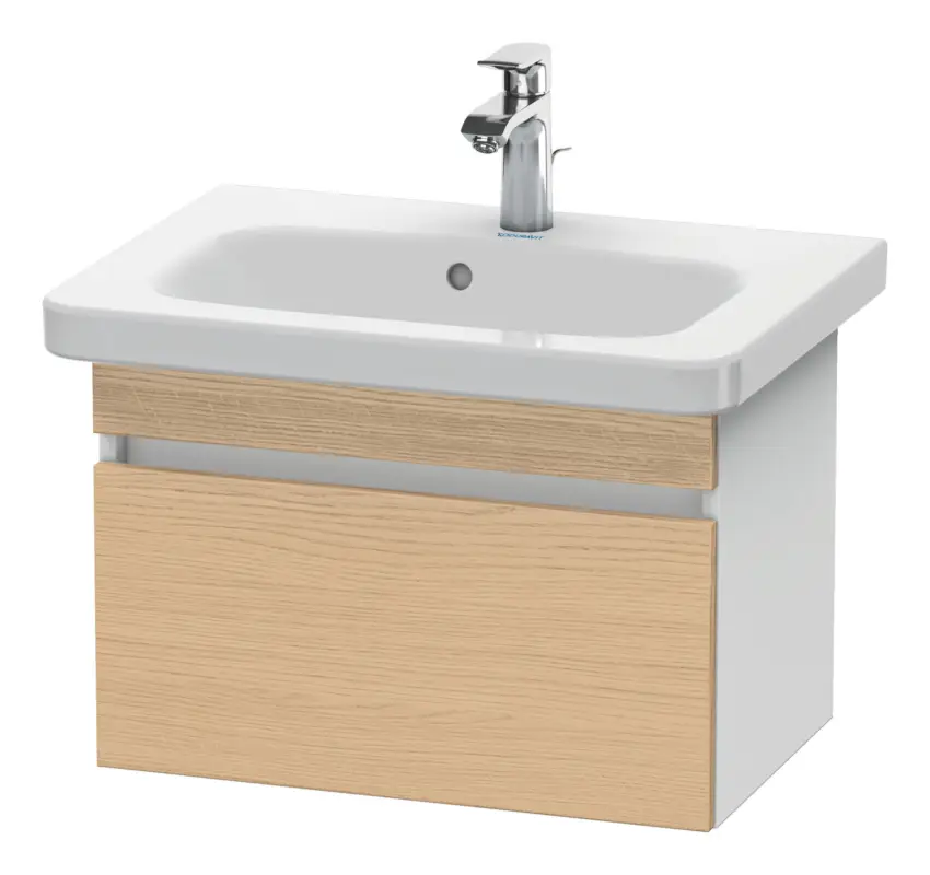 Top-Angebot Duravit DuraStyle Waschtischunterschrank mit 1 Auszug 580 x 398 x 368 mm - Eiche Natur Matt / Weiß Matt