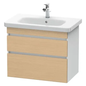 Angebot Duravit DuraStyle Waschtischunterschrank mit 2 Auszügen 730 x 610 x 448 mm - Eiche Natur Matt / Weiß Matt