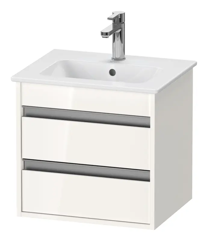 Abverkauf Duravit Ketho Waschtischunterschrank mit 2 Auszügen 500 x 480 x 412 mm - Nussbaum Matt